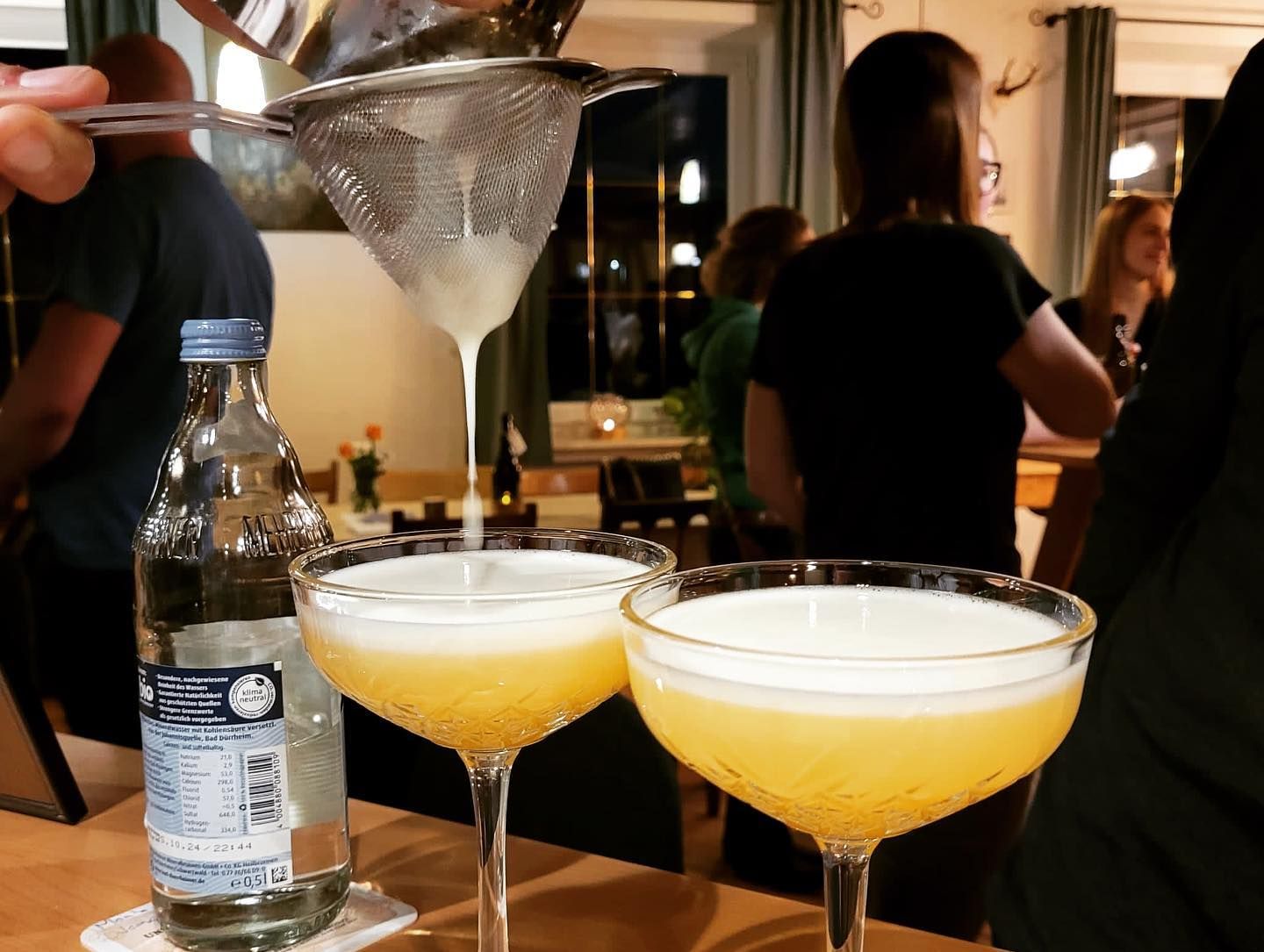 Cocktails at an event